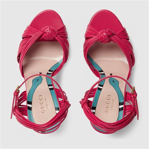 gucci knot sandals|authentic Gucci sandals women.